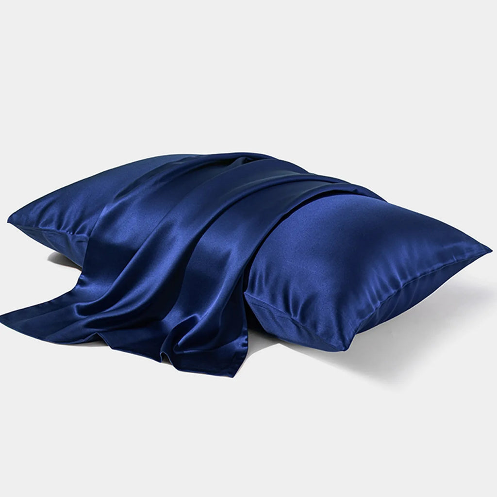 19 momme mulberry silk pillowcase in dark gray with envelope closure and solid colour finish