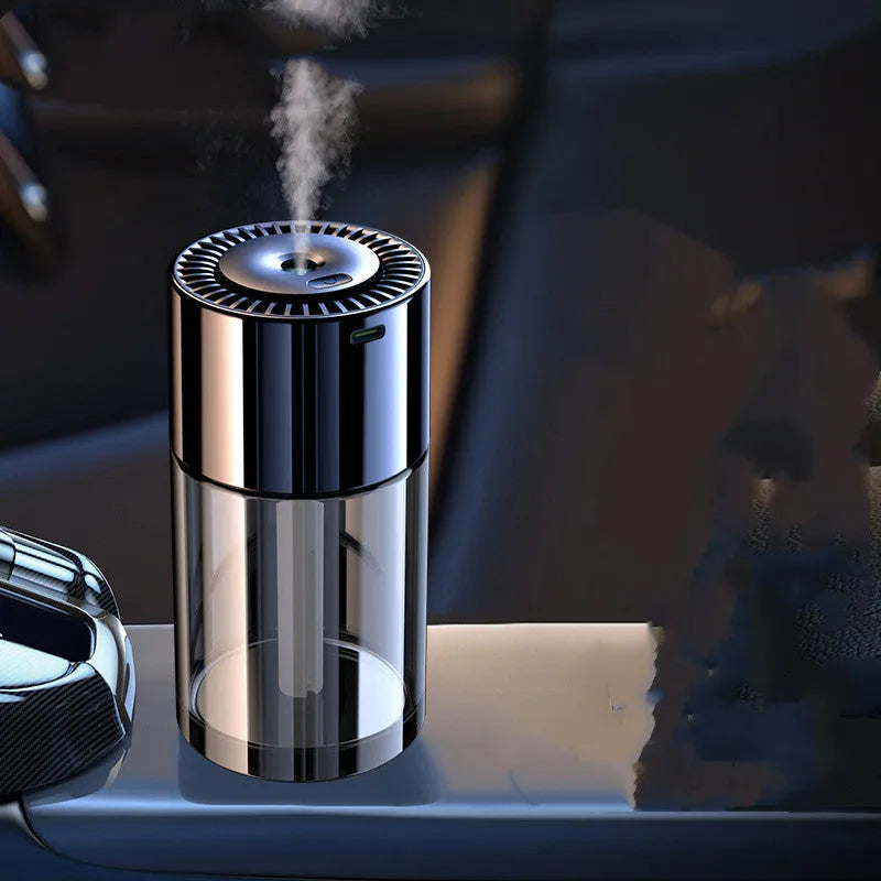 USB plug-in spray perfume humidifier with glass perfume seat in Classic Ocean colour