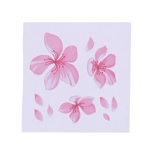 Cherry blossom flower pattern car sticker in two size options on PVC vinyl.