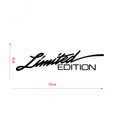 Black laser reflective car sticker with text design on PET film material