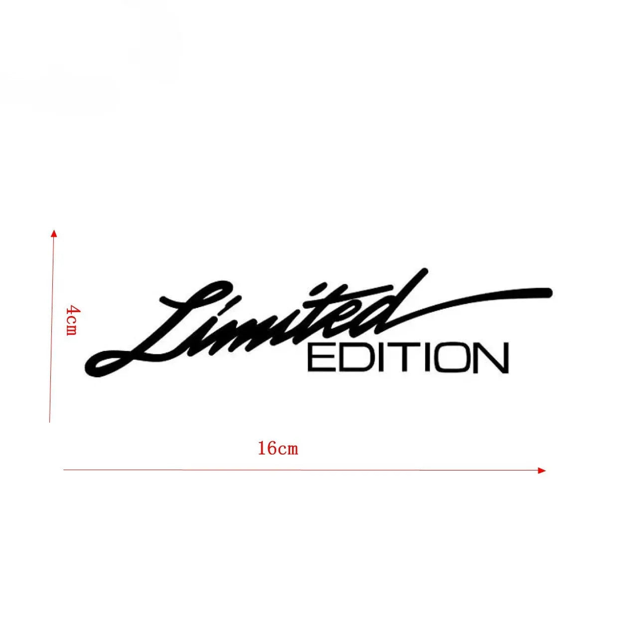 Black laser reflective car sticker with text design on PET film material