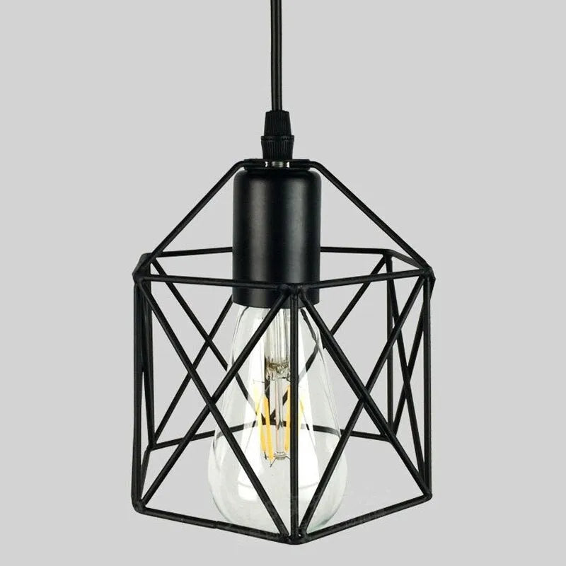 American style country decorative lights with iron shade measuring 150mm by 140mm