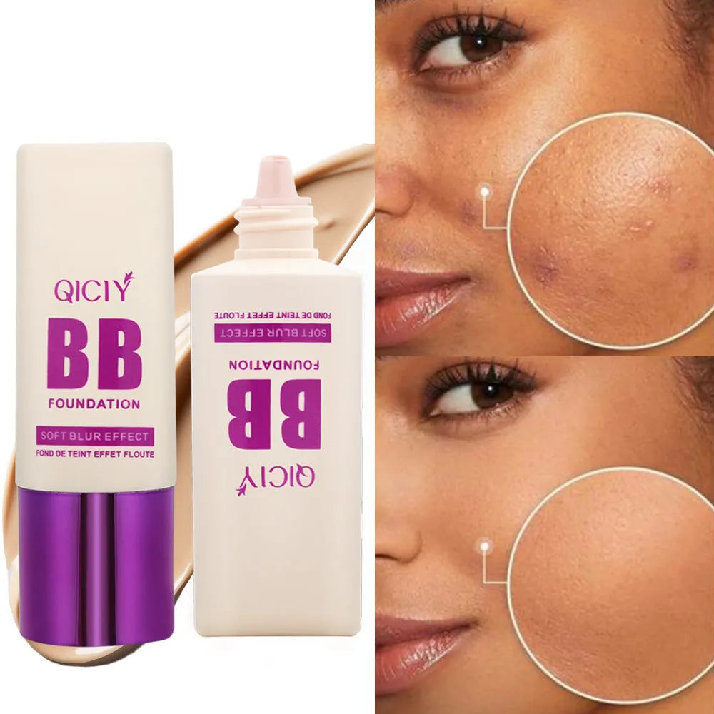 Feeding bottle liquid foundation concealer BB cream in ten shades with brightening formula