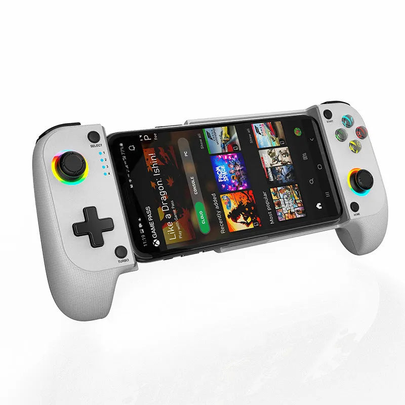 Bluetooth wireless stretching game handle controller for Android and iOS mobile gaming