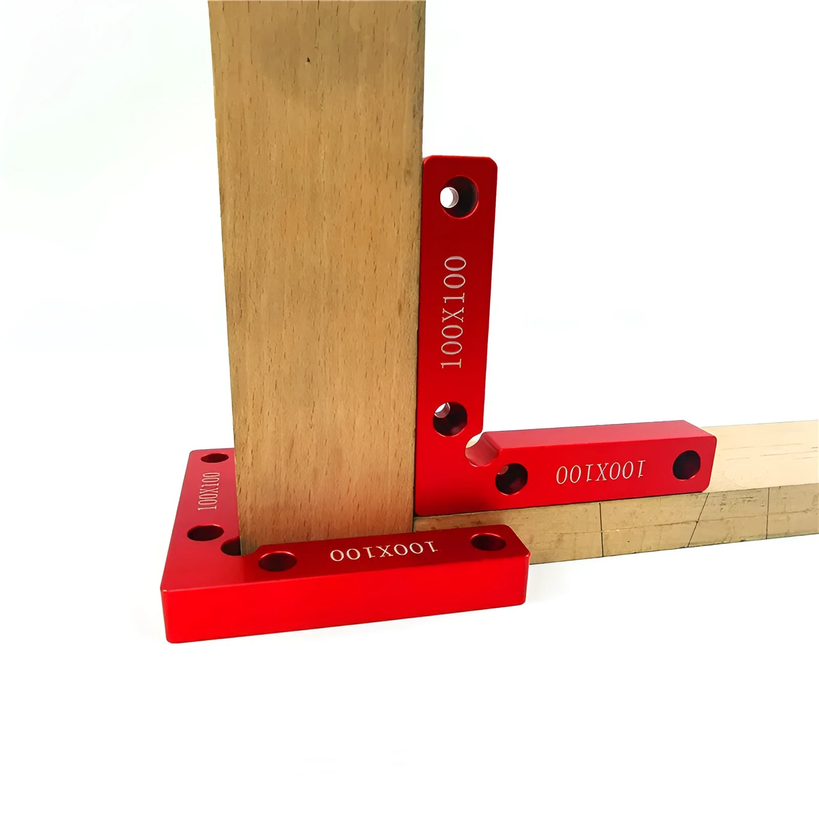 Aluminium alloy woodworking right angle fixture positioning block for jigsaw projects