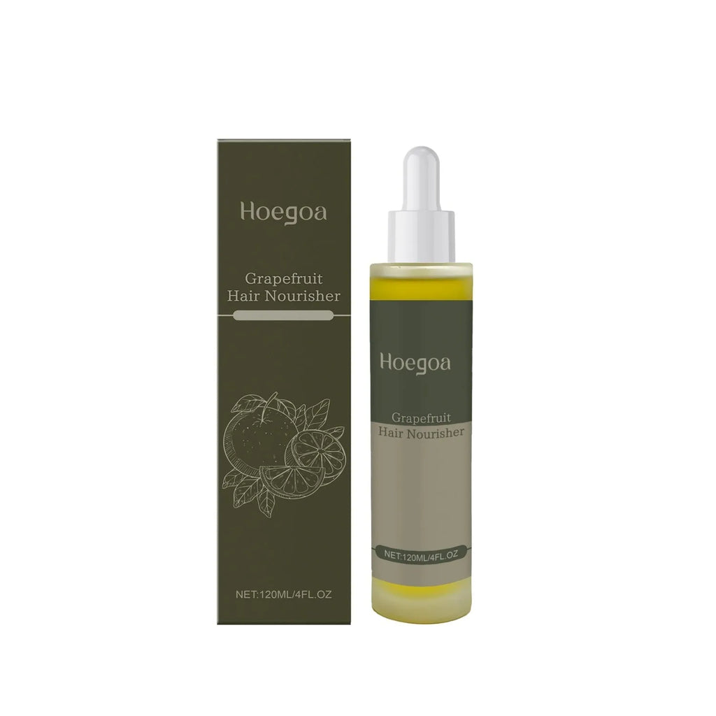 120ml bottle of Grapefruit Hair Conditioner with ingredients including ginger, grapefruit seed, and rosemary oils.