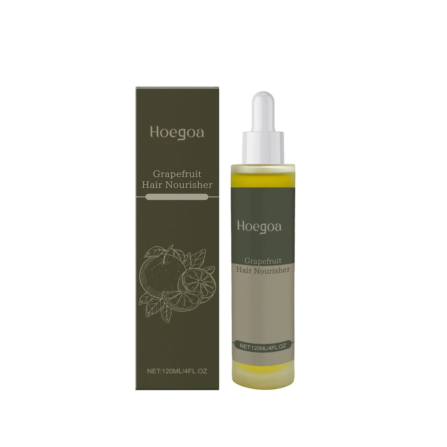 120ml bottle of Grapefruit Hair Conditioner with ingredients including ginger, grapefruit seed, and rosemary oils.