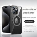 Creative magnetic transparent silicone phone case for Apple iPhone models
