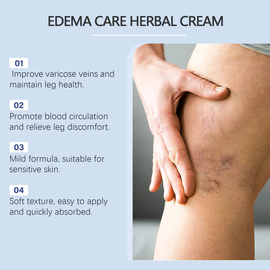 Herbal Gentle Soothing Leg Care Cream 20g tube with black grass seeds and horse chestnut