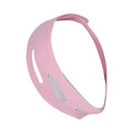 Elastic V face bandage facial care tool in pink or black colour options