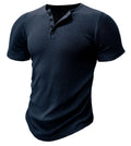 Men's slim-fitting sports muscle t-shirt in polyester fabric showing solid colour design