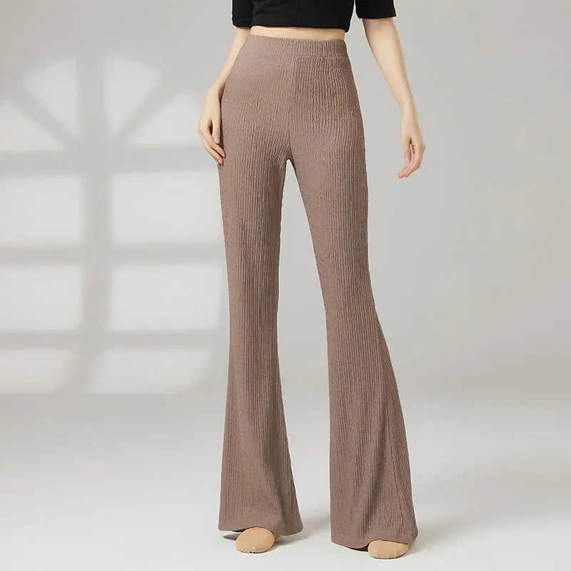 Women's classical dance practice pants in polyester fabric for body training available in multiple colours