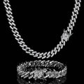 Single row AAA zircon Cuban chain bracelet in copper tone, unisex design, 9mm width