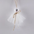 Halloween LED lighting chain with battery box and colourful ghost-shaped PVC lights