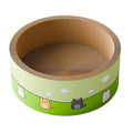 Large corrugated paper cat scratch board with deepening round pit design in 45cm or 50cm size