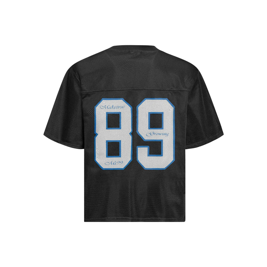 Men's loose-fitting casual t-shirt with alphanumeric printing design in black or white colours