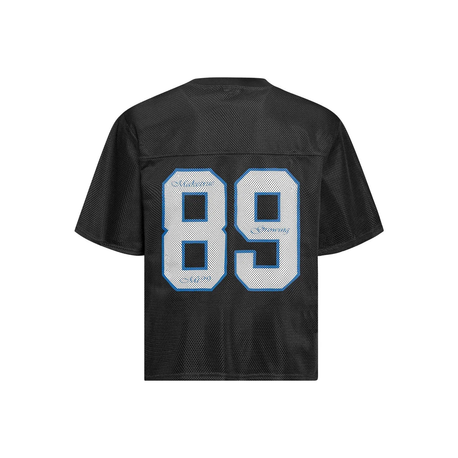 Men's loose-fitting casual t-shirt with alphanumeric printing design in black or white colours