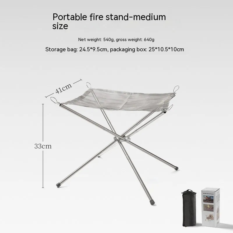 Stainless steel barbecue grill and net set for five people or more in silver finish