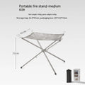 Stainless steel barbecue grill and net set for five people or more in silver finish