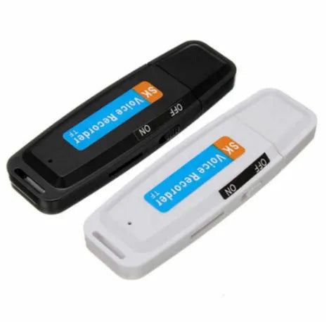 SK-001 creative USB flash drive with gift packaging in black or white plastic shell