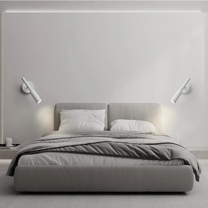 Black wrought iron modern wall light with three colour lighting options