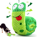 Transformable dog puzzle toy in velvet material with squeakers for foraging training