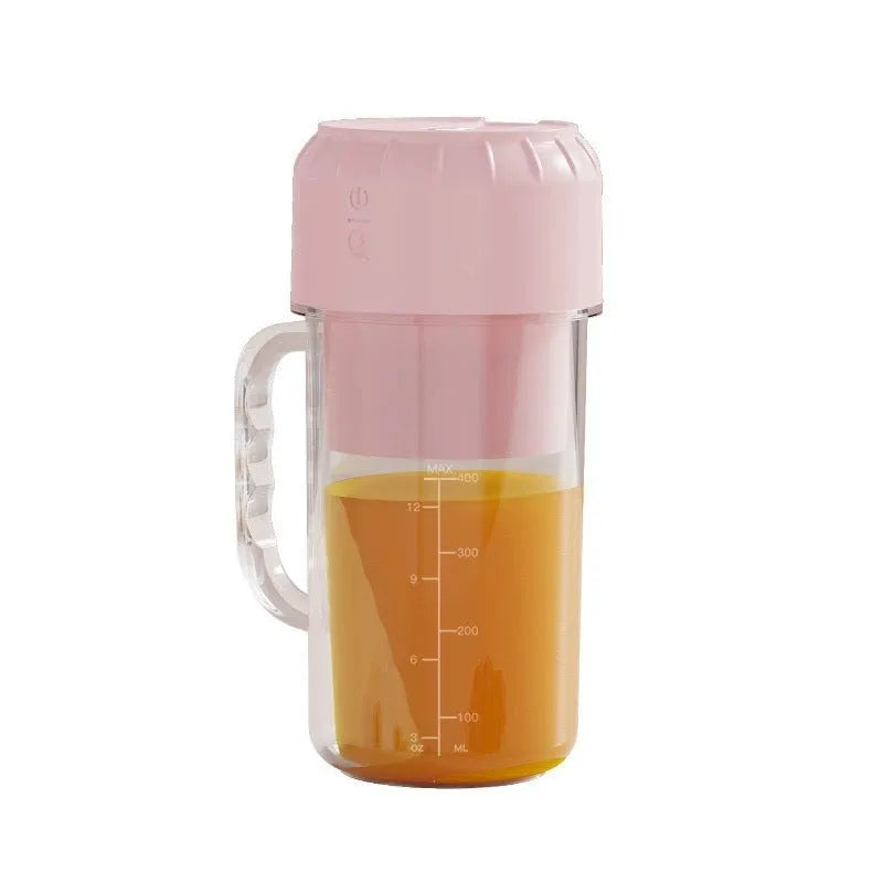 Mini USB-powered personal juicer in avocado green colour with multiple blade options