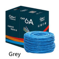 Cat 6 oxygen-free copper network cable on 305m reel in blue colour option