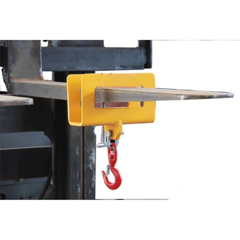 MK forklift crane hook with rotatable head and safety locking device, made of iron