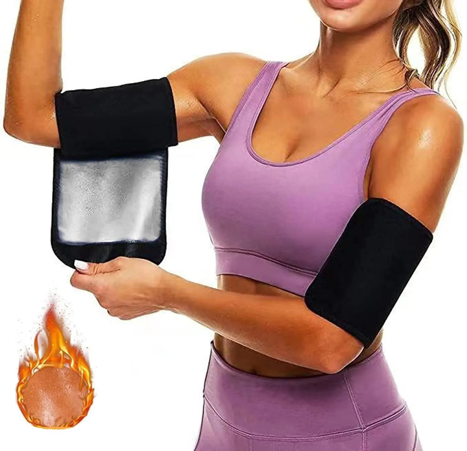 Adjustable arm sports sweatband with binding band in multiple colour and size options