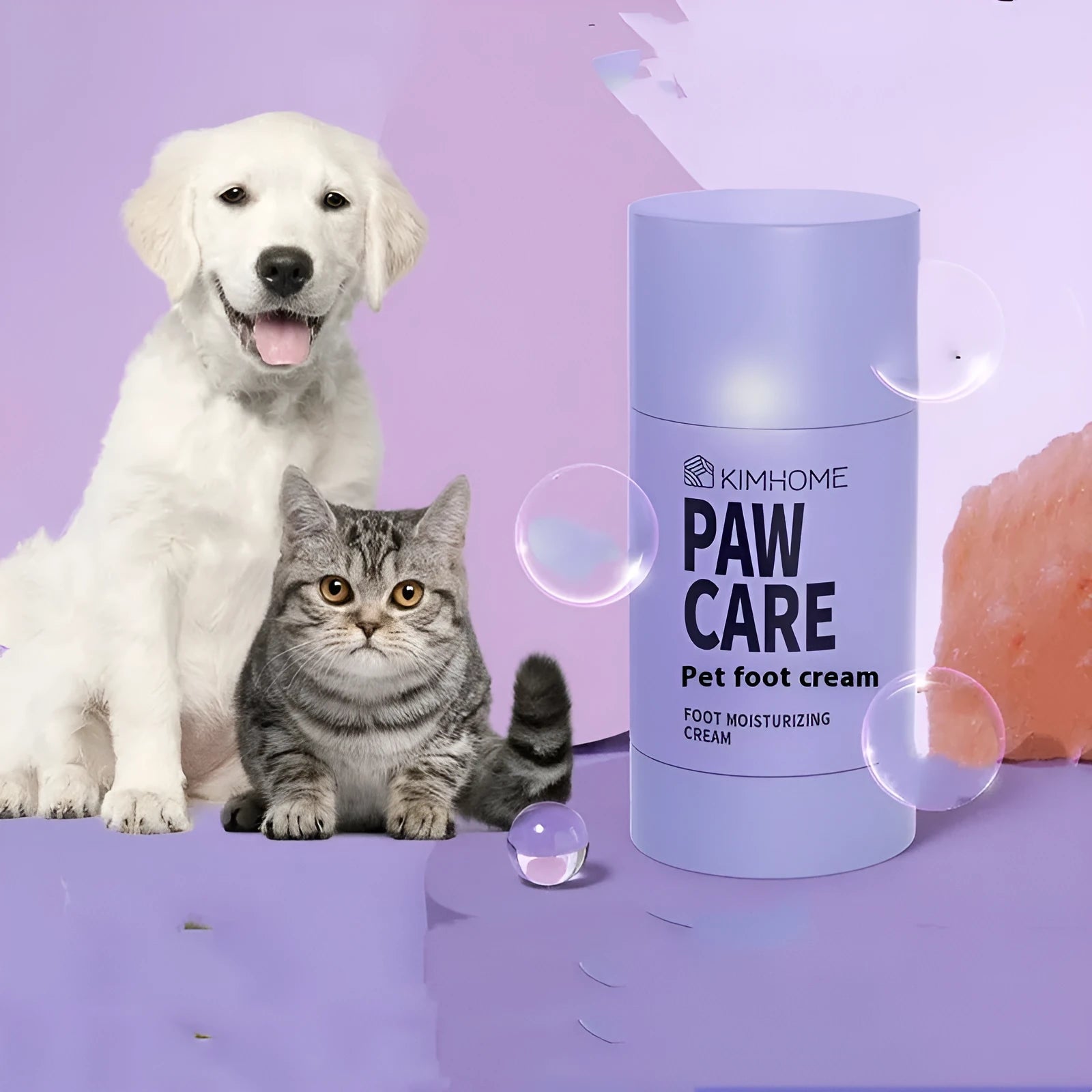 40g tube of pet foot moisturising cream with planting Brazil palm wax for cat and dog paw care