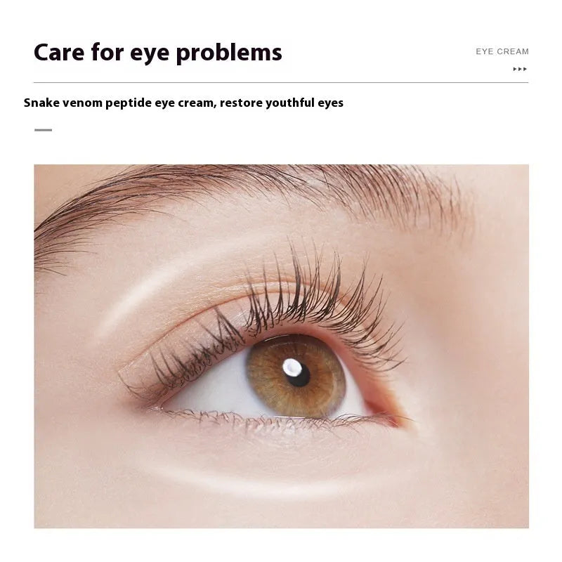 30g jar of peptide firming eye cream for women, targeting dark circles and fine lines.