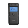 Black household alcohol tester breathalyser unit for personal drinking breath checks