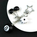 Creative cherry table tennis pendant keychain in plastic resin with alloy ring, sweet cool style