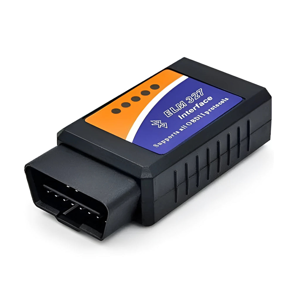 ELM327 dual-mode Bluetooth OBD2 automotive diagnostic scanner with compact design