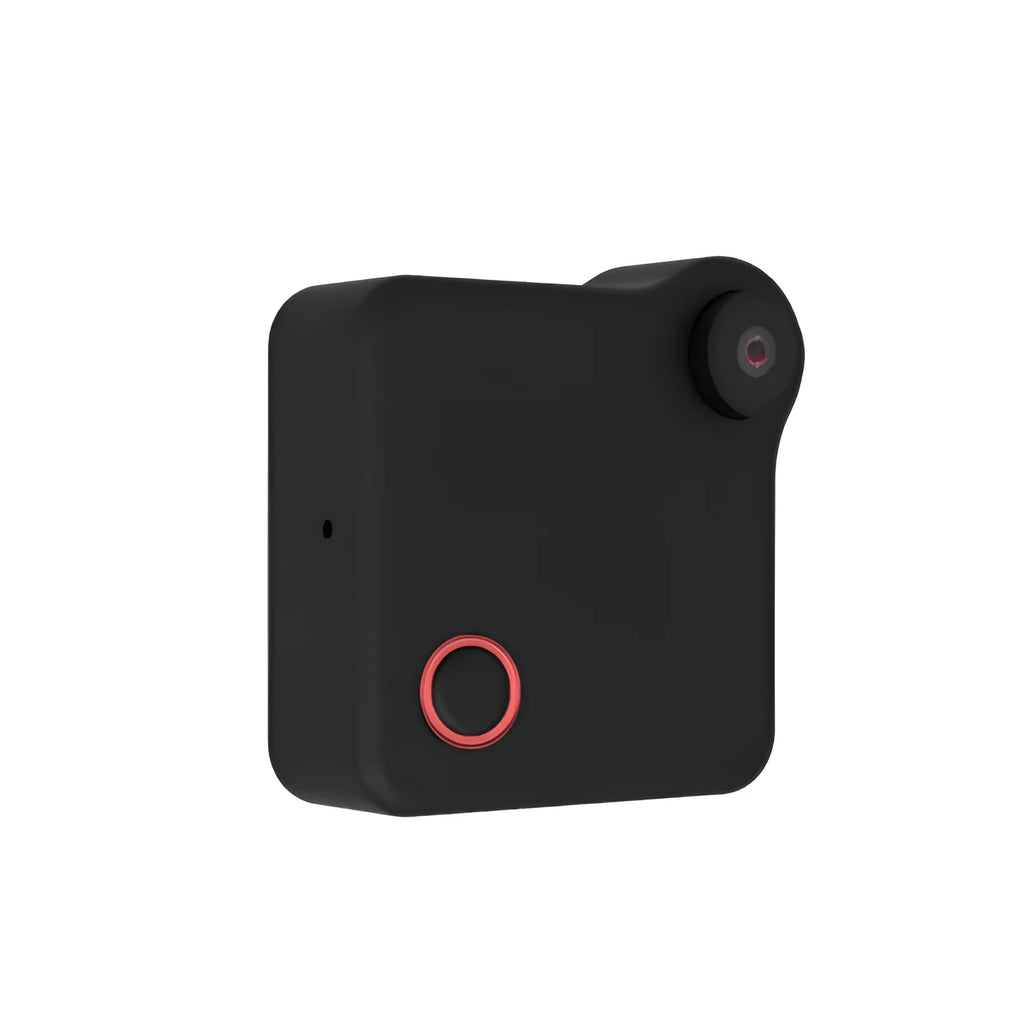 C1 CookyCam mini WiFi camera with clip and magnetic mount - 40x40x15mm wearable body camera in black