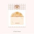 Food Bread Handbook A6 notebook open showing 80g paper, with Bread01 design cover.