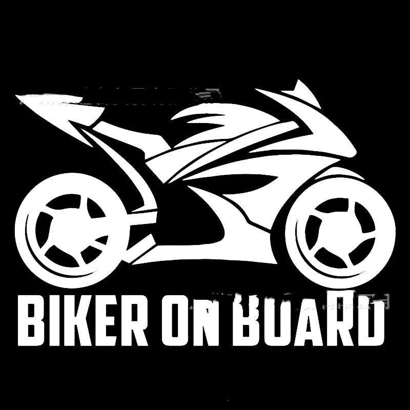 Reflective motorcycle sticker on PET material in various colours and sizes