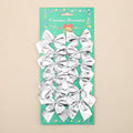 5 cm polyester Christmas decoration bow in gold, red, red gold, or silver colours