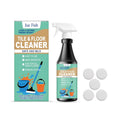 237 ml floor cleaner spray bottle with cleaning tablets containing sodium bicarbonate and citric acid