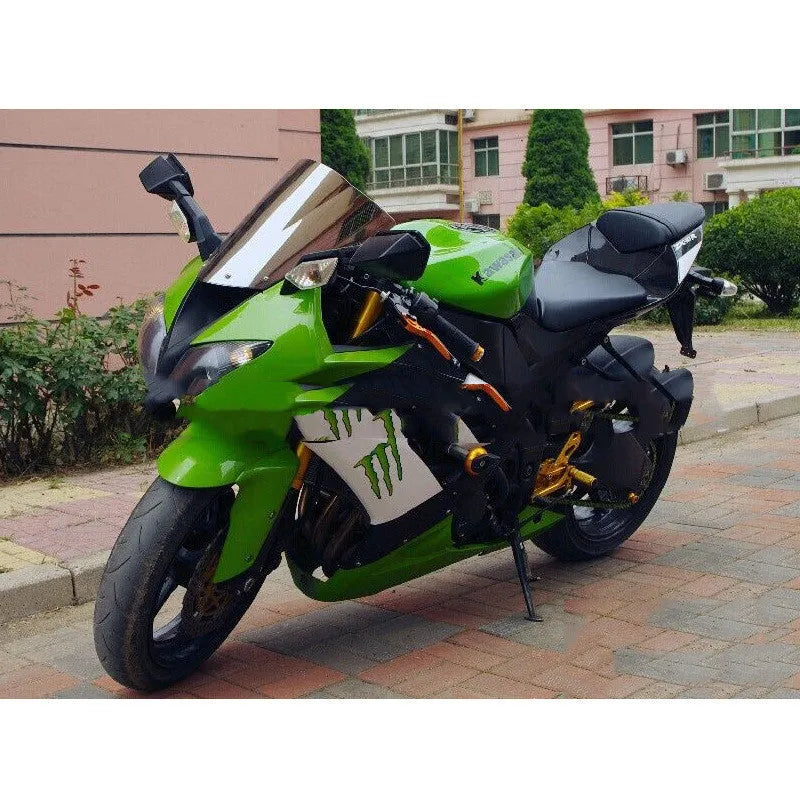 Motorcycle windscreen for Kawasaki ZX-6R 636 and ZX-10R in blue and brown tint options