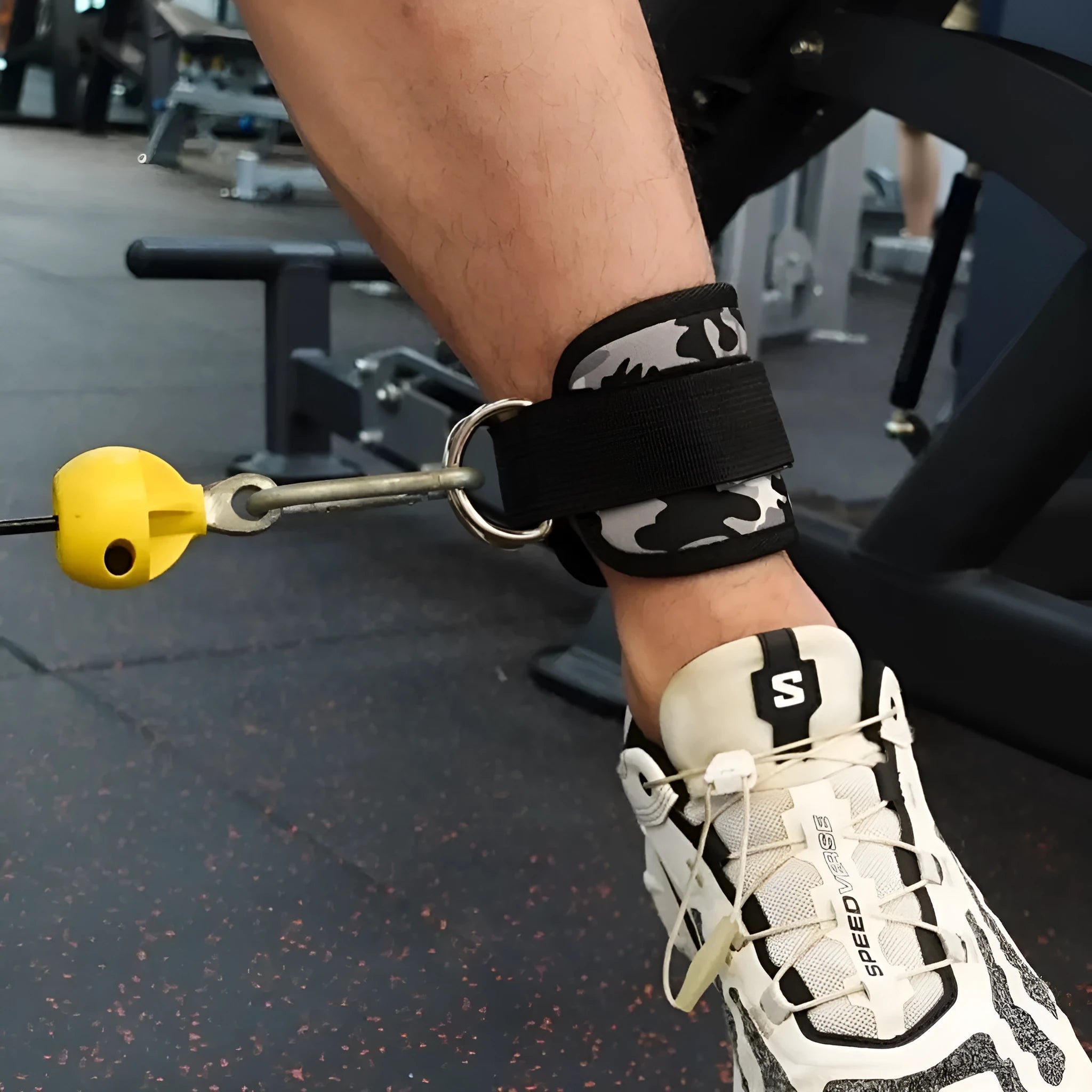 Camouflage ankle buckle support for hip training and leg slimming fitness accessory