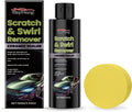 Scratch swirl remover 100g container with yellow round sponge for car paint correction