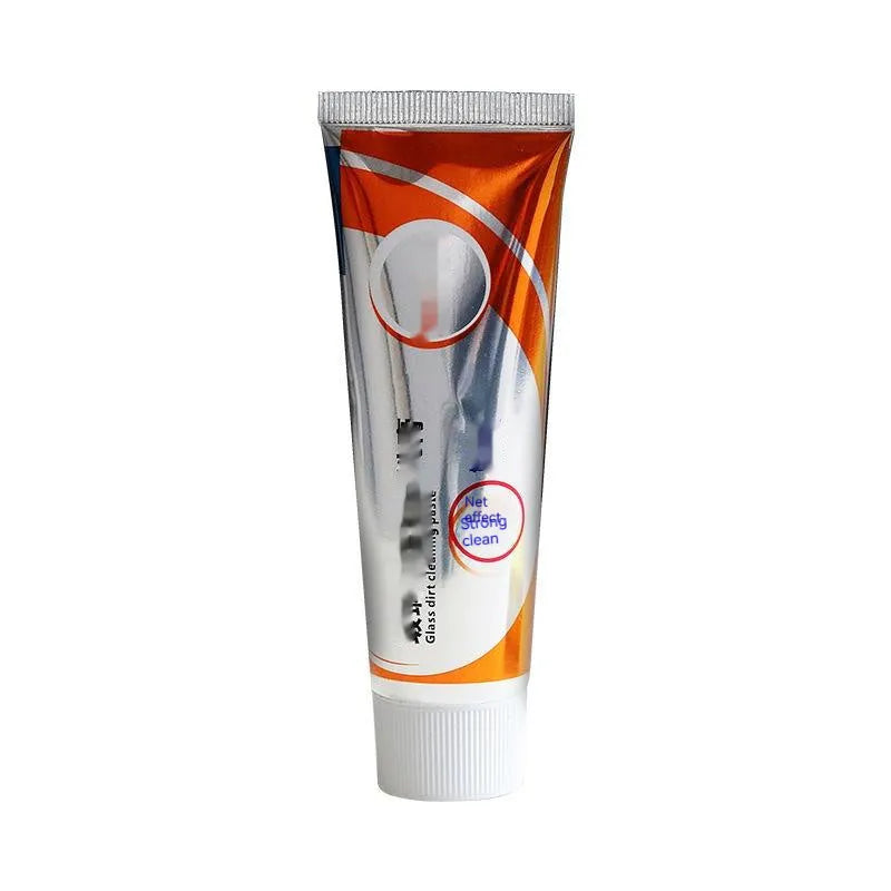 65ml white car windscreen cleaning paste tube with sponge mop applicator for removing oil stains from glass