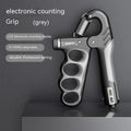 Electronic counter spring grip in orange, red, and grey colour options with digital display