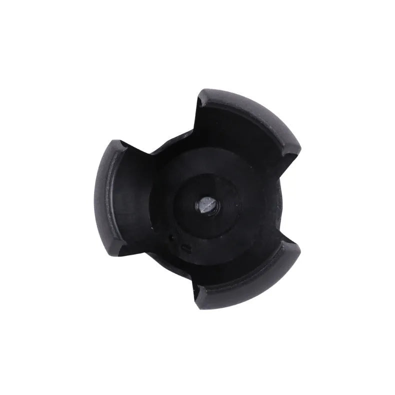 Black golf ball picking device with clip, weighing 60g, showing picking seat design