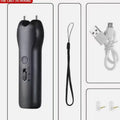 Electric livestock driving device black colour 17.6W 180x125x65mm next to animal on farm