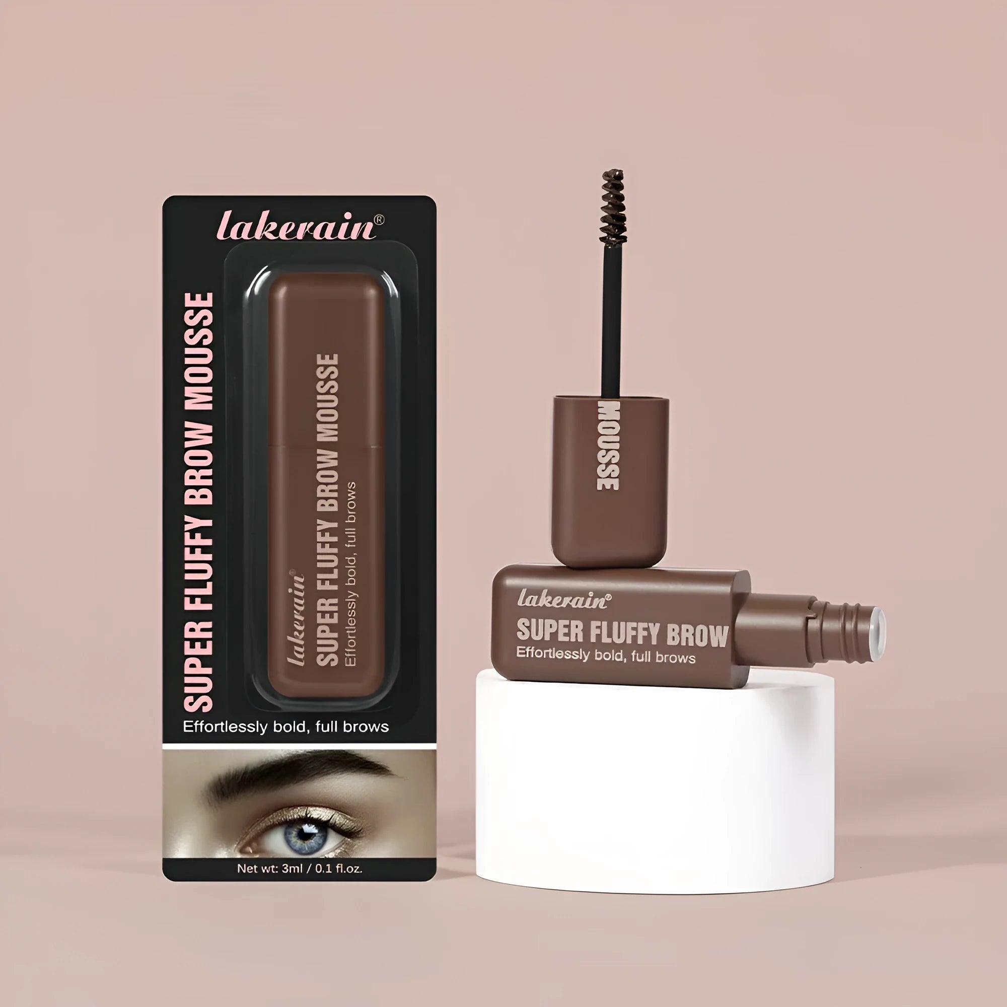 Eyebrow shaping cream in six colour shades for three-dimensional brow definition