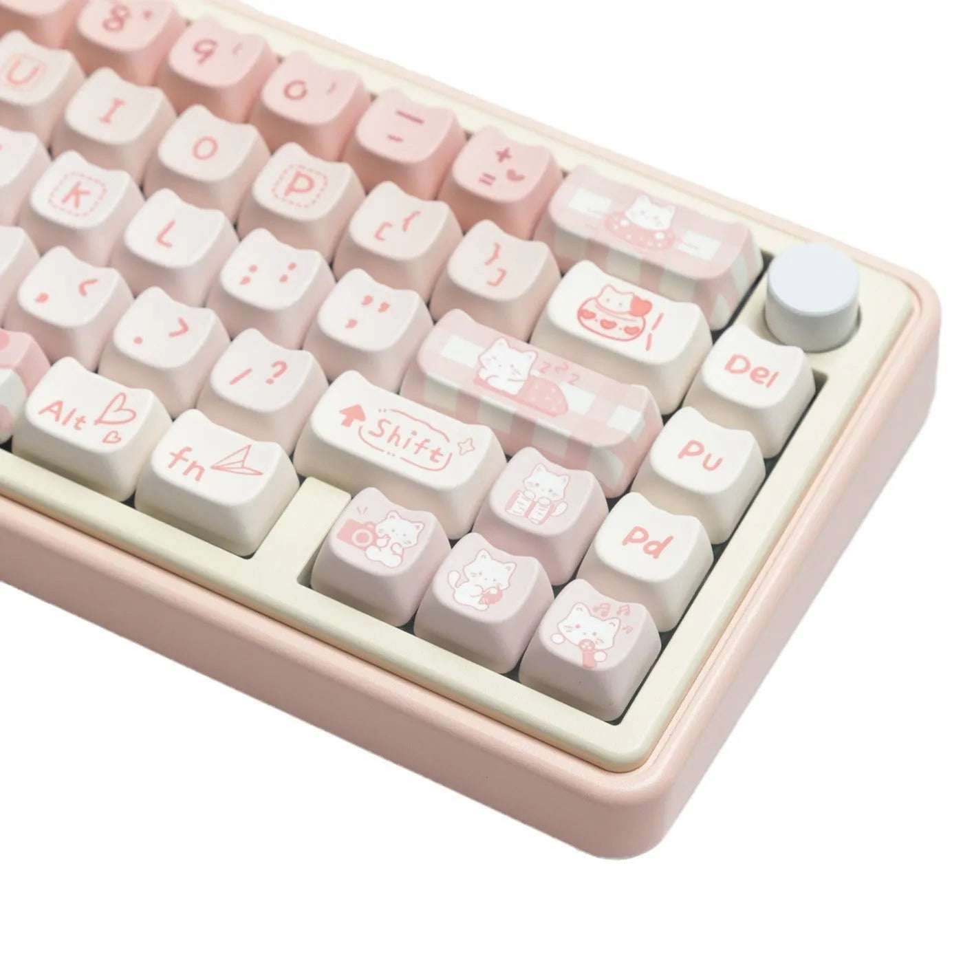 Full set of PBT key caps for mechanical keyboards showing over 98 keys in universal layout