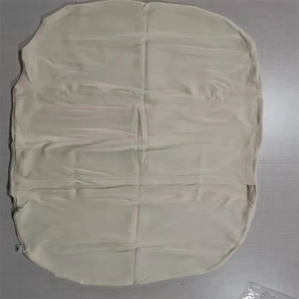 Beige portable cotton baby nest crib for newborns measuring 75cm by 45cm
